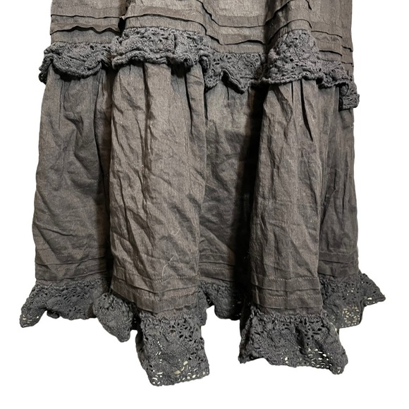 LoveShackFancy Black Cold Shoulder Mini Dress - Picture 4 of 5